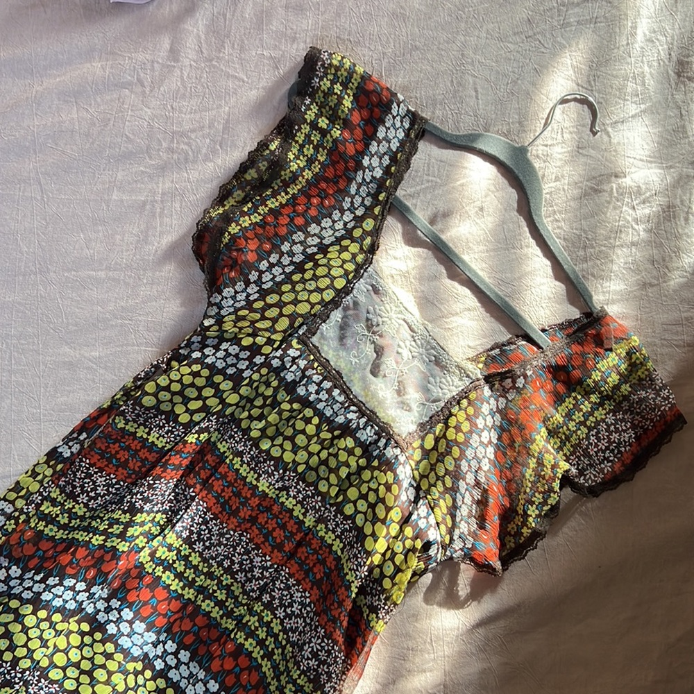 Retro Floral Mini Dress